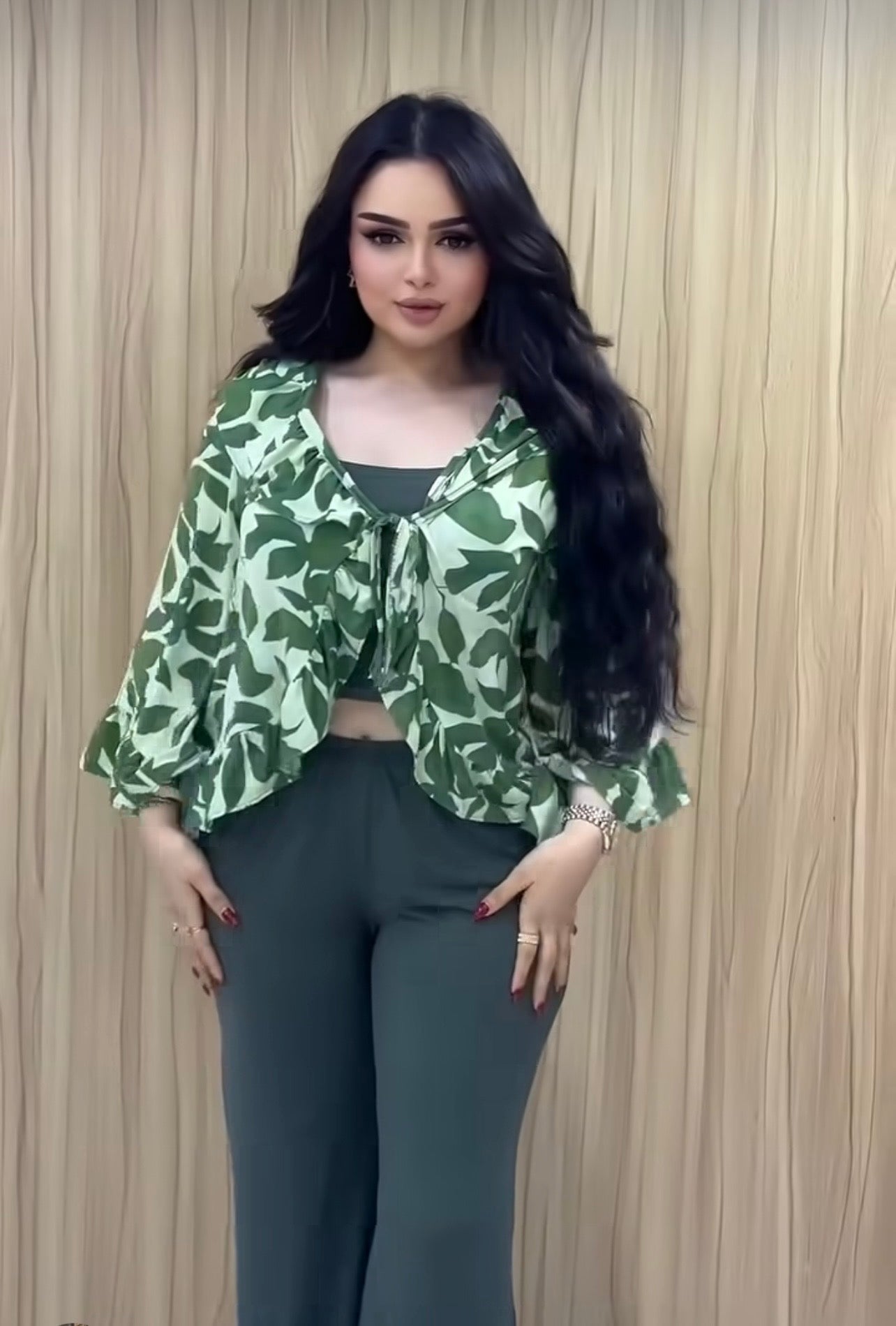 Green pijama 3 pieces