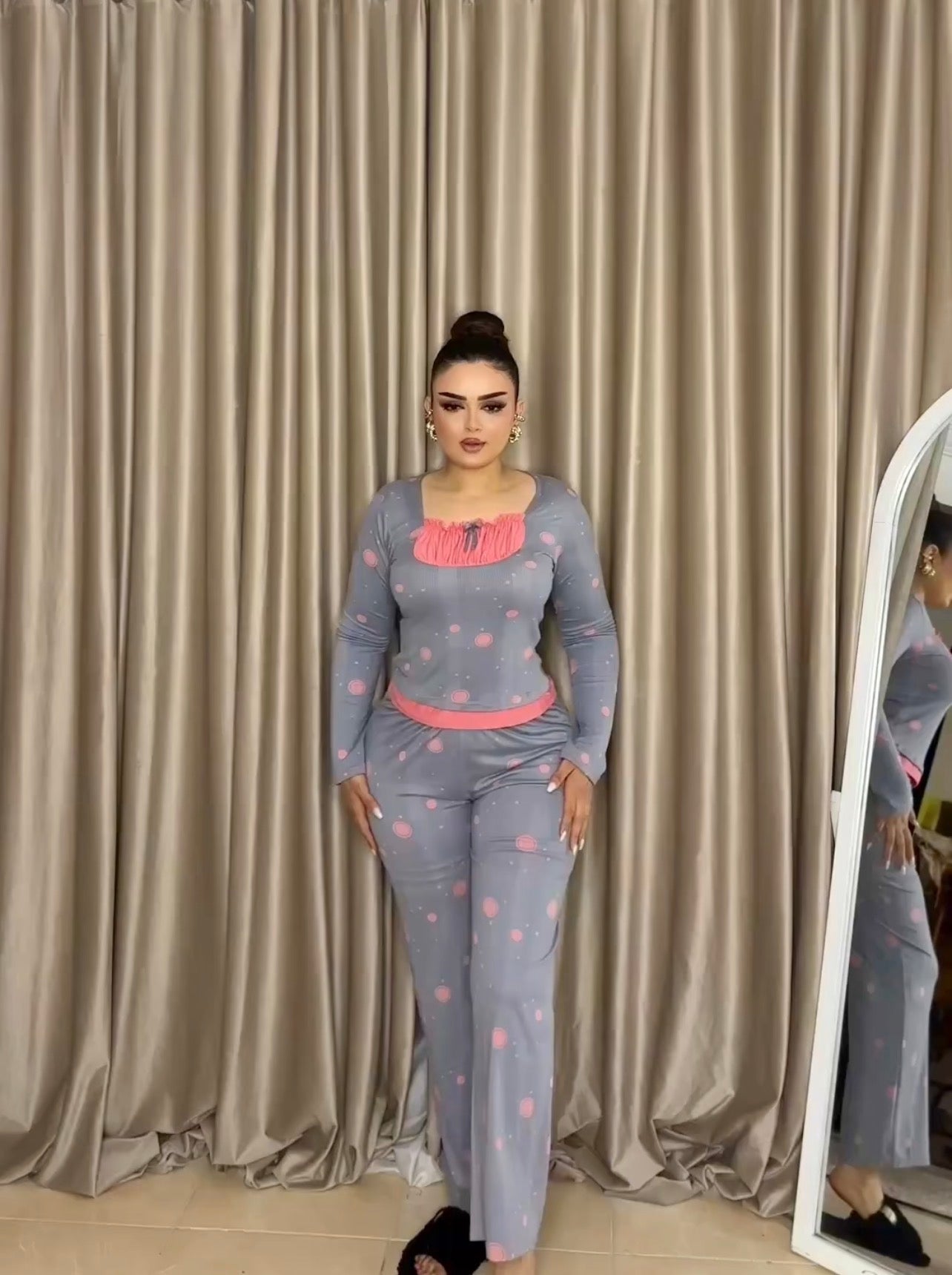 Cherry Gray Pijama