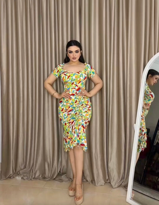 Mix Green Dress