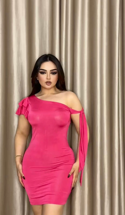 Off-Shoulder Short Dress