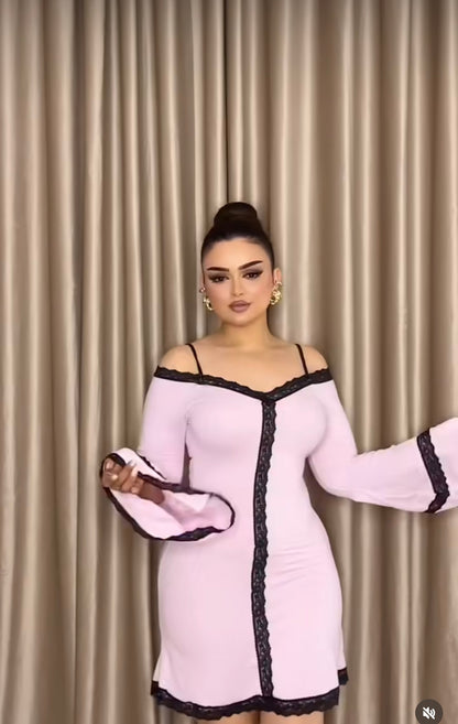 Pink Feminine Dress