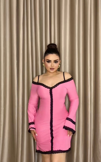 Pink Feminine Dress