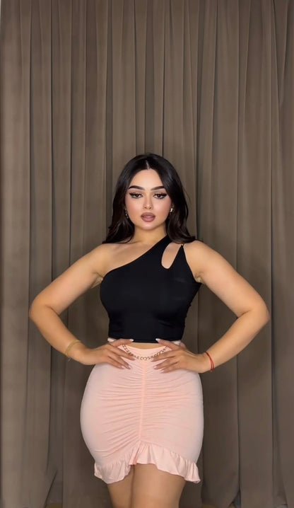 Off-Shoulder Top & Skirt Set
