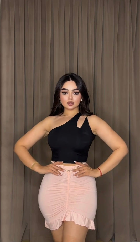 Off-Shoulder Top & Skirt Set