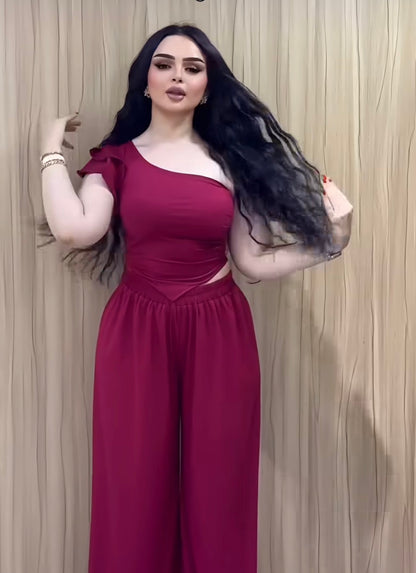 Long Off-Shoulder Chic Set